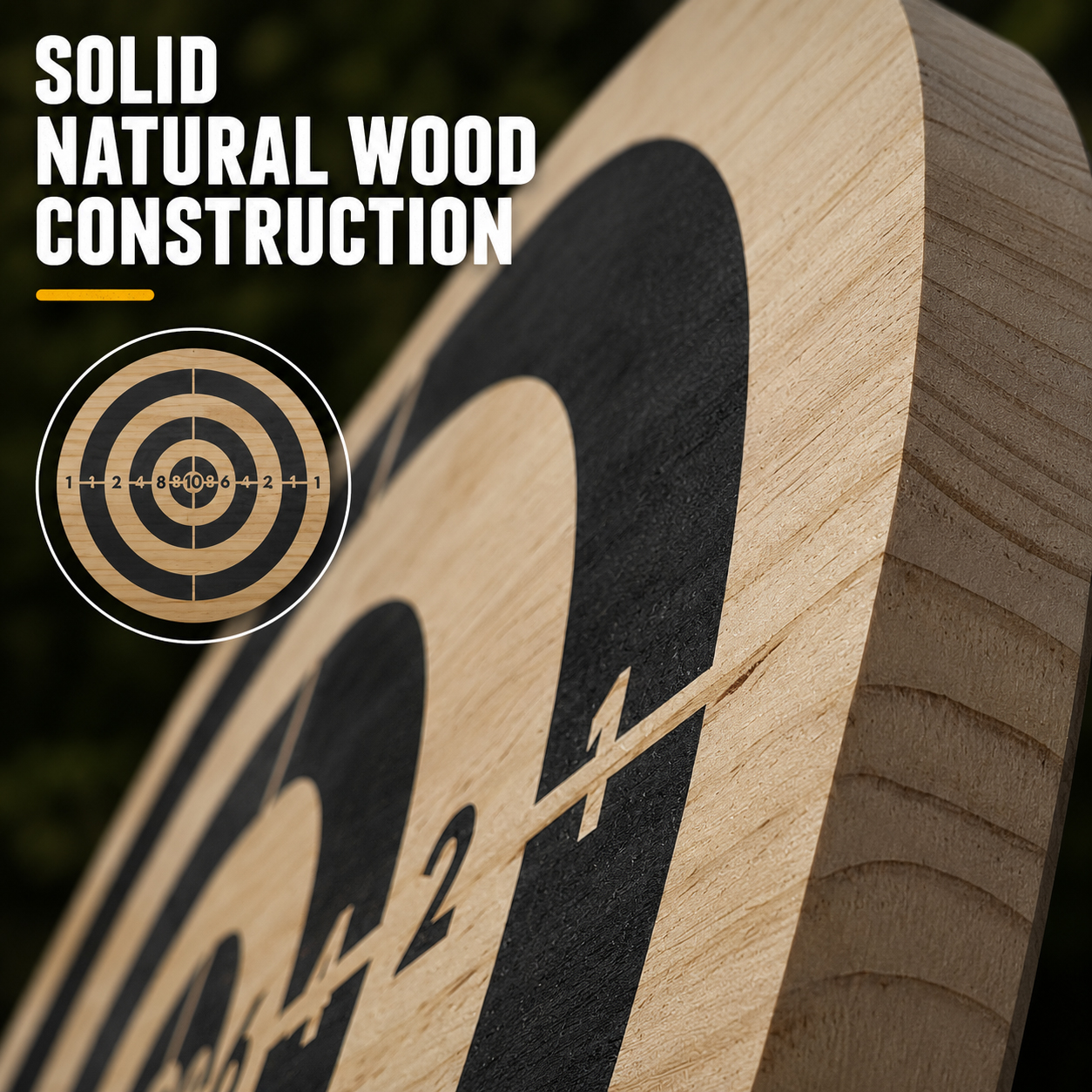 Wooden Throwing Knife Target