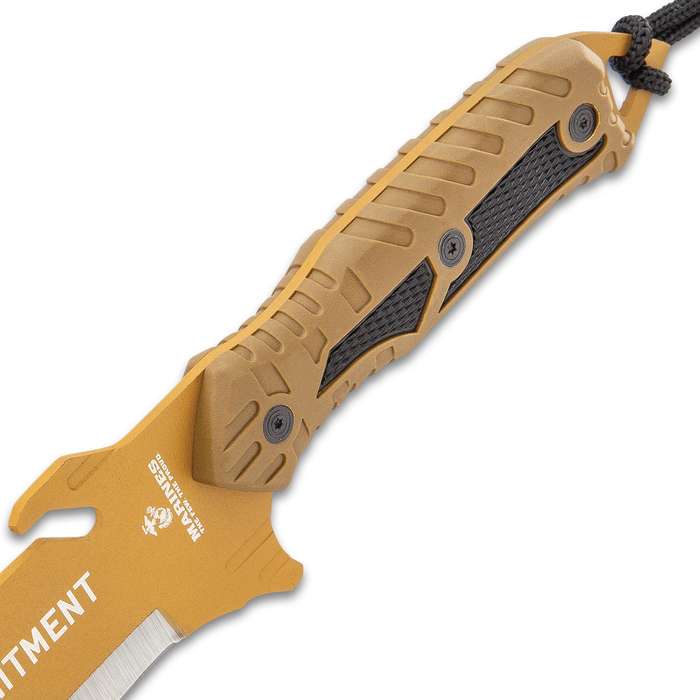 USMC Desert OPS Sawback Machete mit Scheide