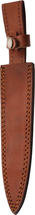 Tanners Edge Damast Dolch – 33cm Zweischneidig mit Ledergriff & Damast-Beschlägen