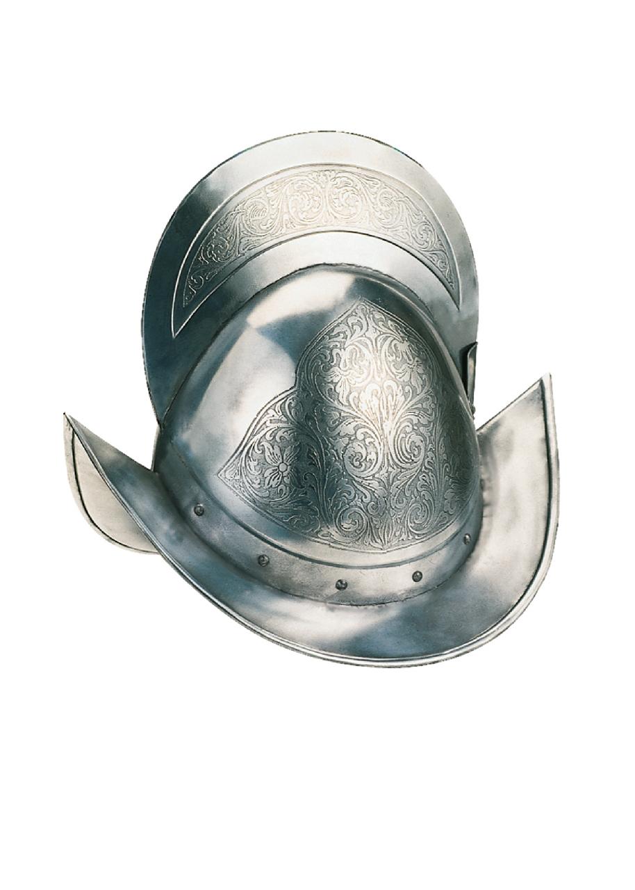 Spanish Morion helmet, engraved 