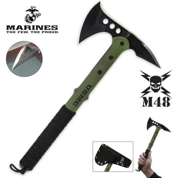 United M48 USMC Tactical Tomahawk w/Sheath