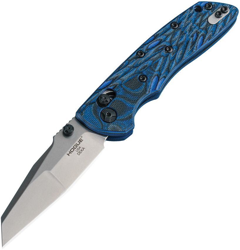 Deka ABLE, CPM-20CV Wharncliffe Blade, Blue Lava G10 Handle