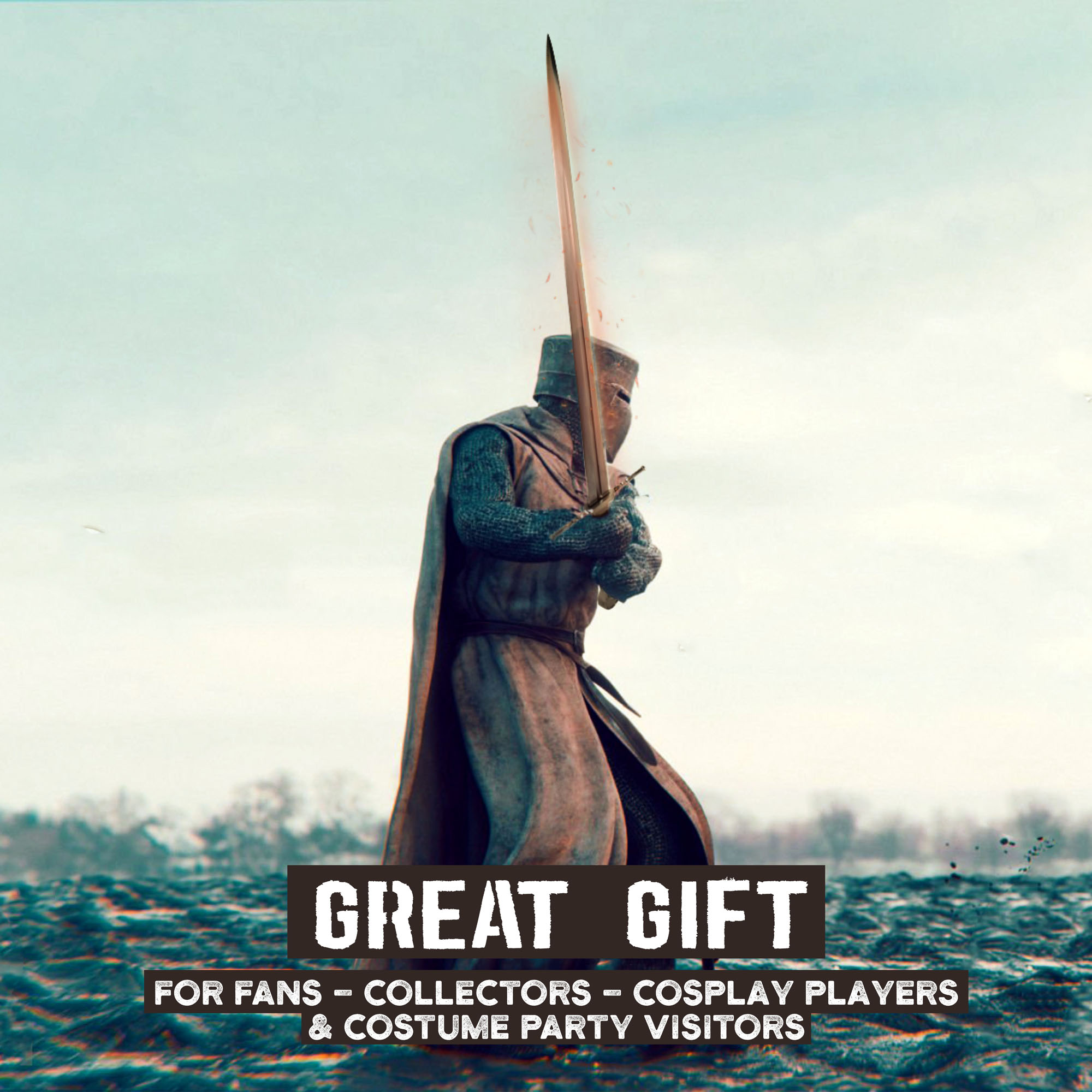 Witcher - Stahl Schwert mit Scheide, handgeschmiedet