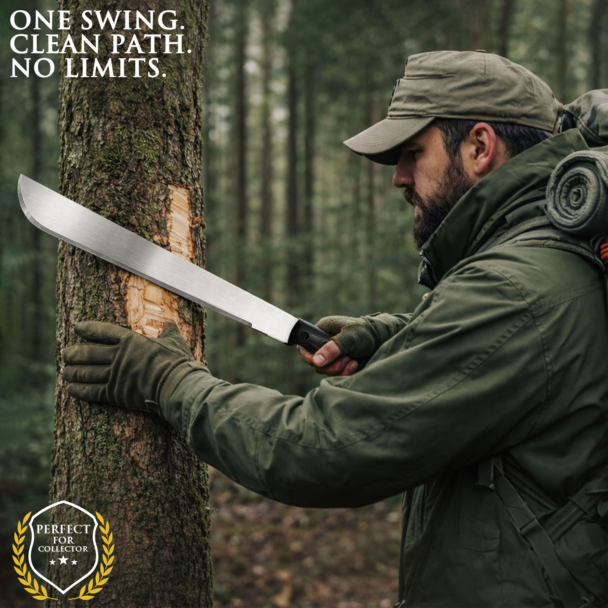 Forest Spirit Machete with Sheath