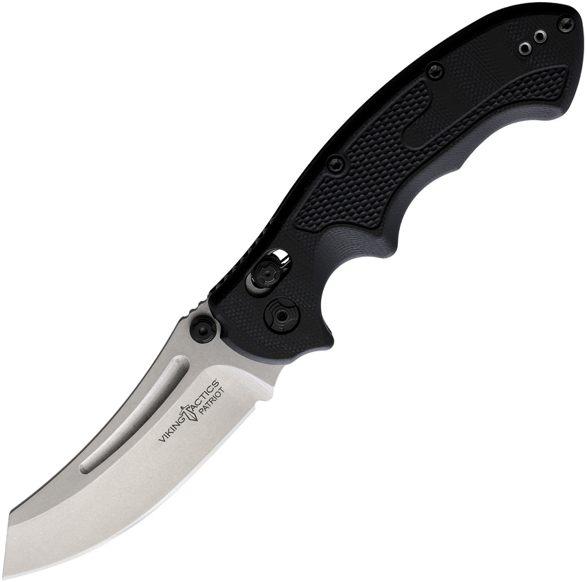 Viking Tactics Patriot, black Handle, satin blade