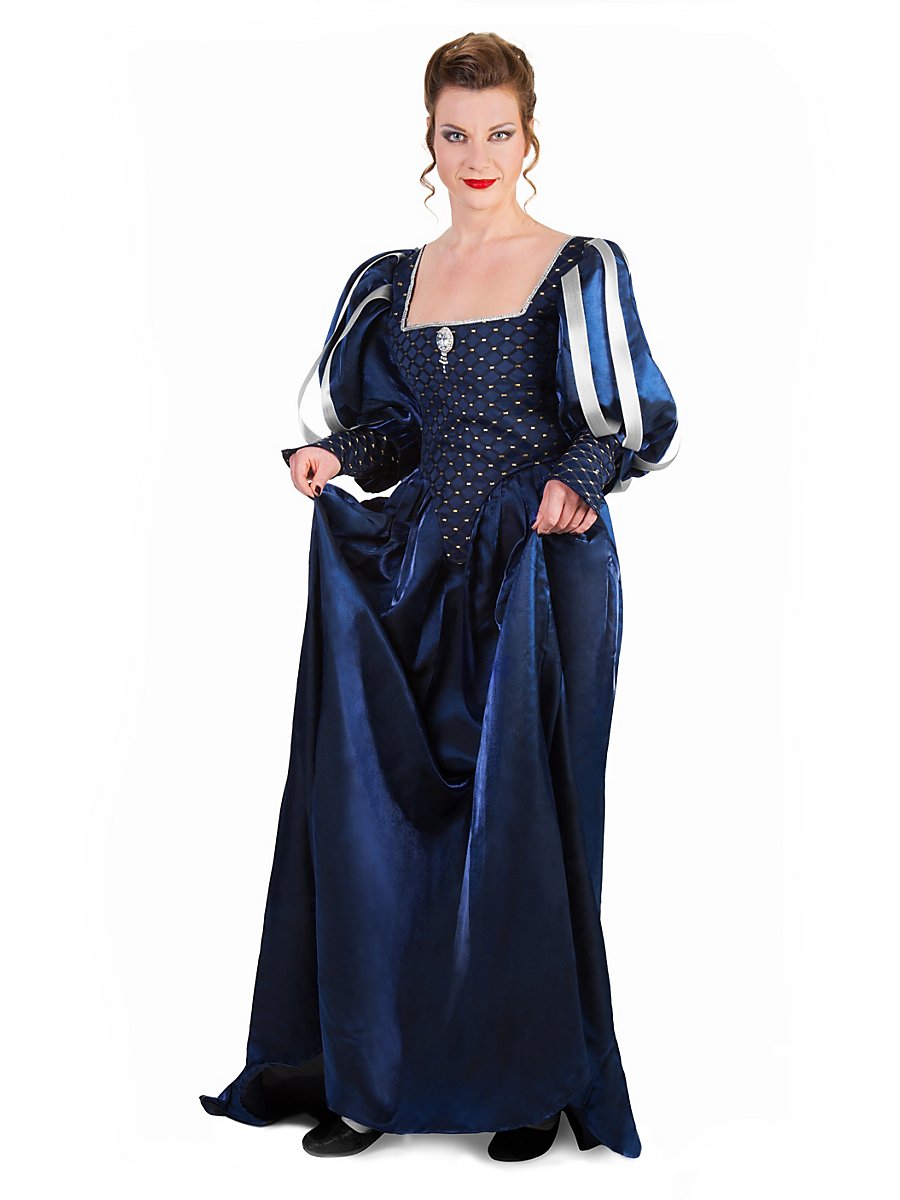 Musketier Damenkleid blau, Größe XL
