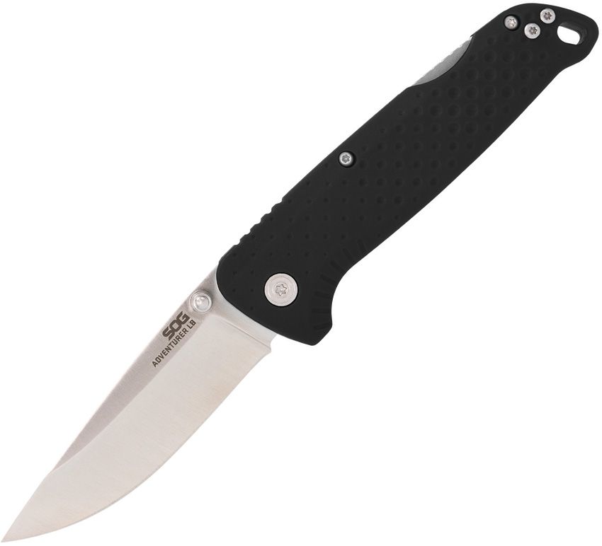 Adventurer Black Handle, Satin Blade