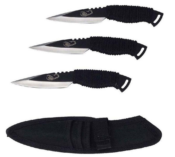 Throwing Knives Set Scorpion 3-piece