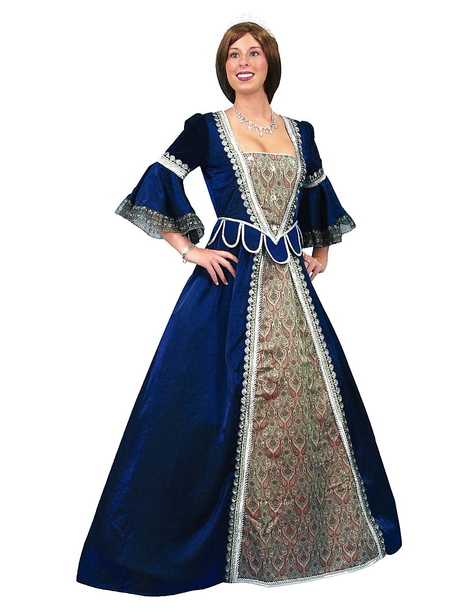 Florentiner Kleid, blau, Größe XL