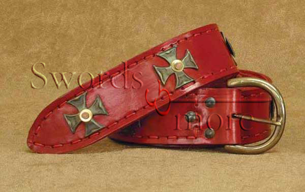 Red Medieval Wide Long Belt