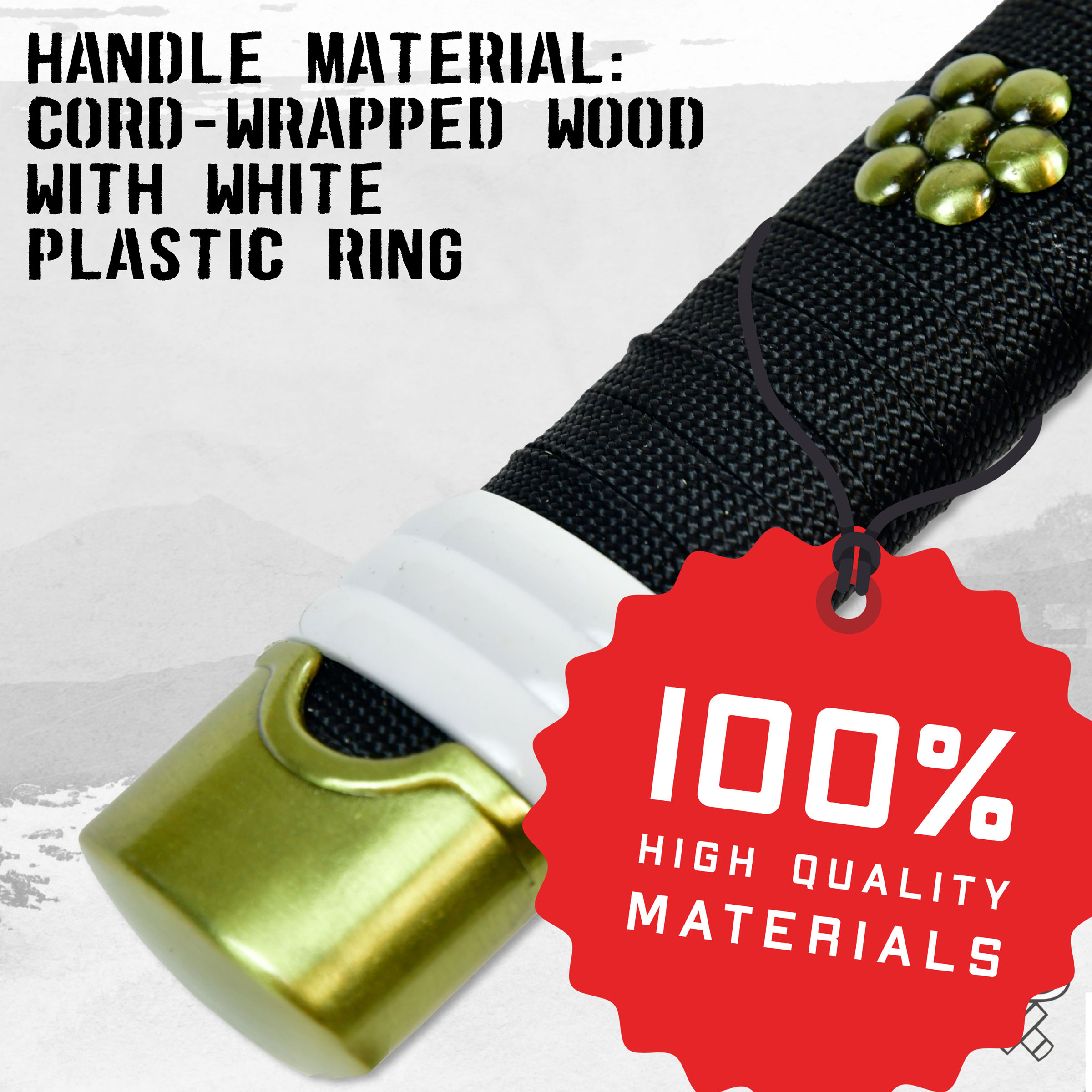 One Piece - Oden's Enma Schwert - handgeschmiedet & gefaltet, Set - Blutdamast Edition