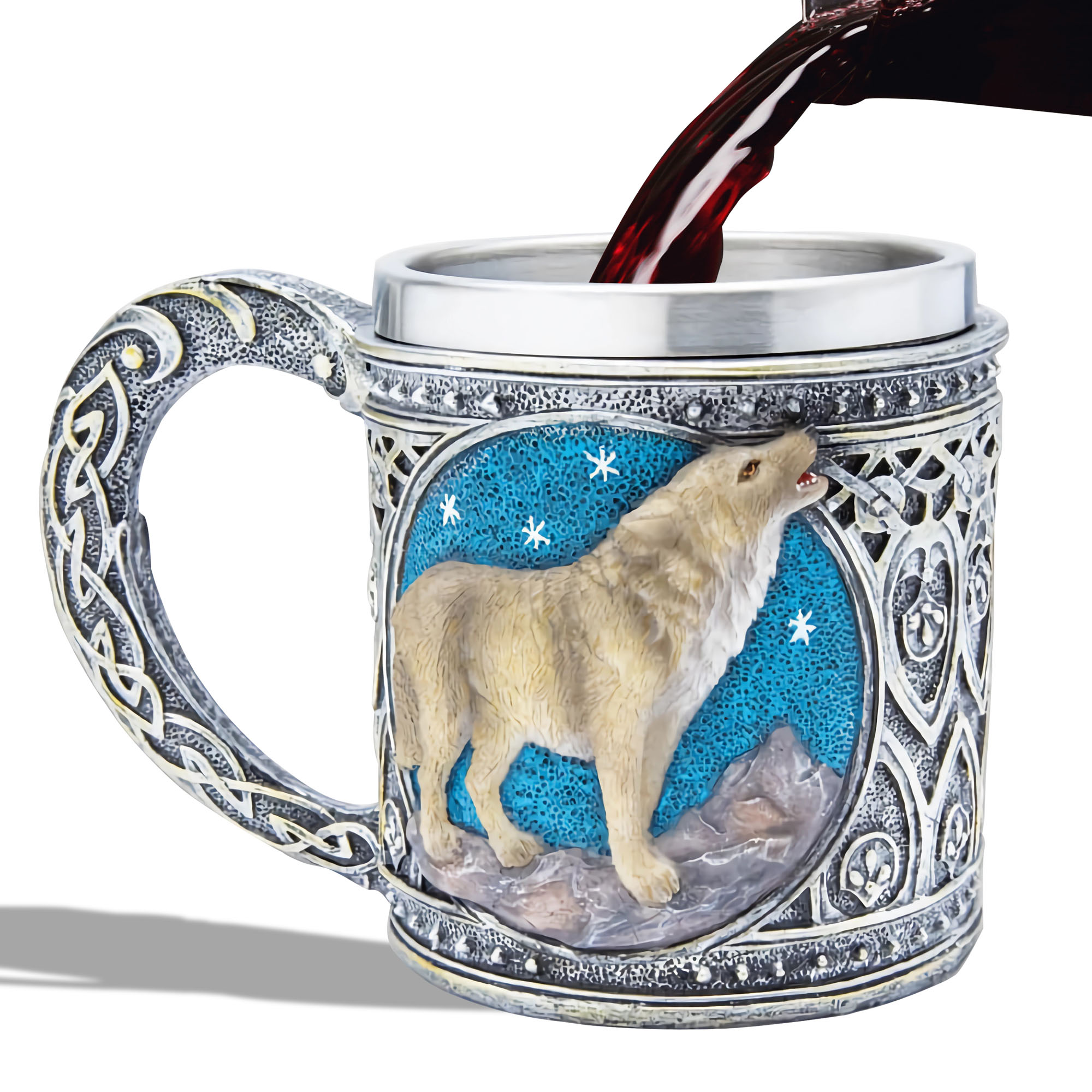 The Witcher - Geralt's Lone Wolf Fantasy Becher