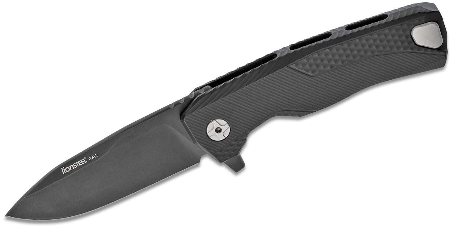 ROK A BB, M390 Black Blade, Black Aluminum Handle