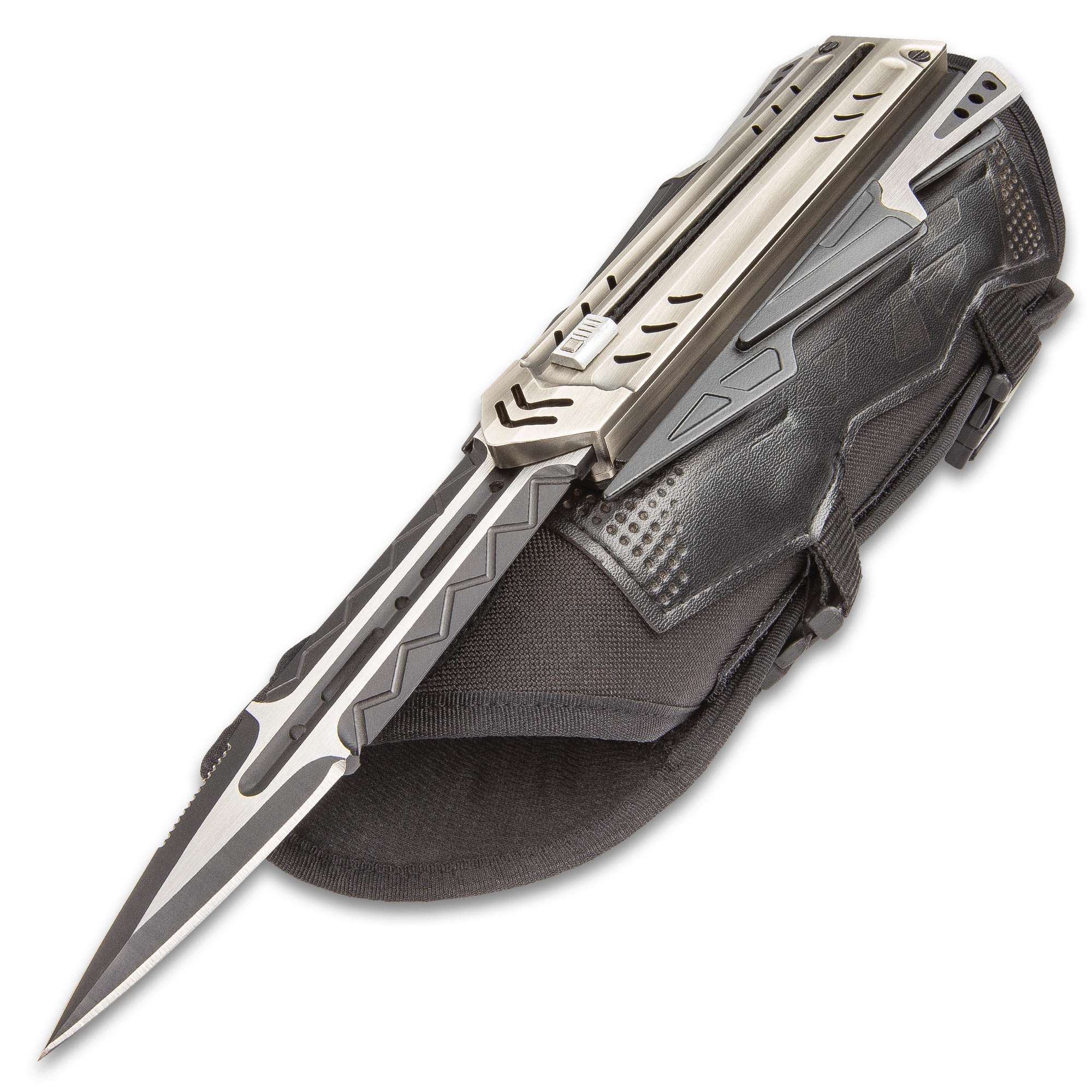 The Enforcer - Tactical Gauntlet with hidden blade and throwing knives
