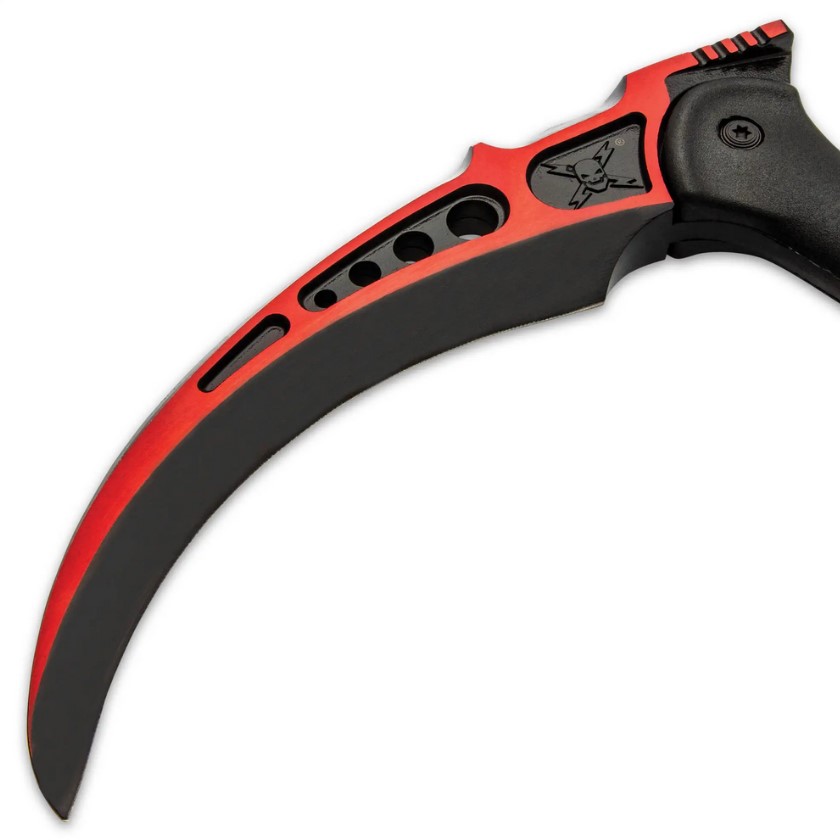 M48 Red Tactical Kama with Sheath