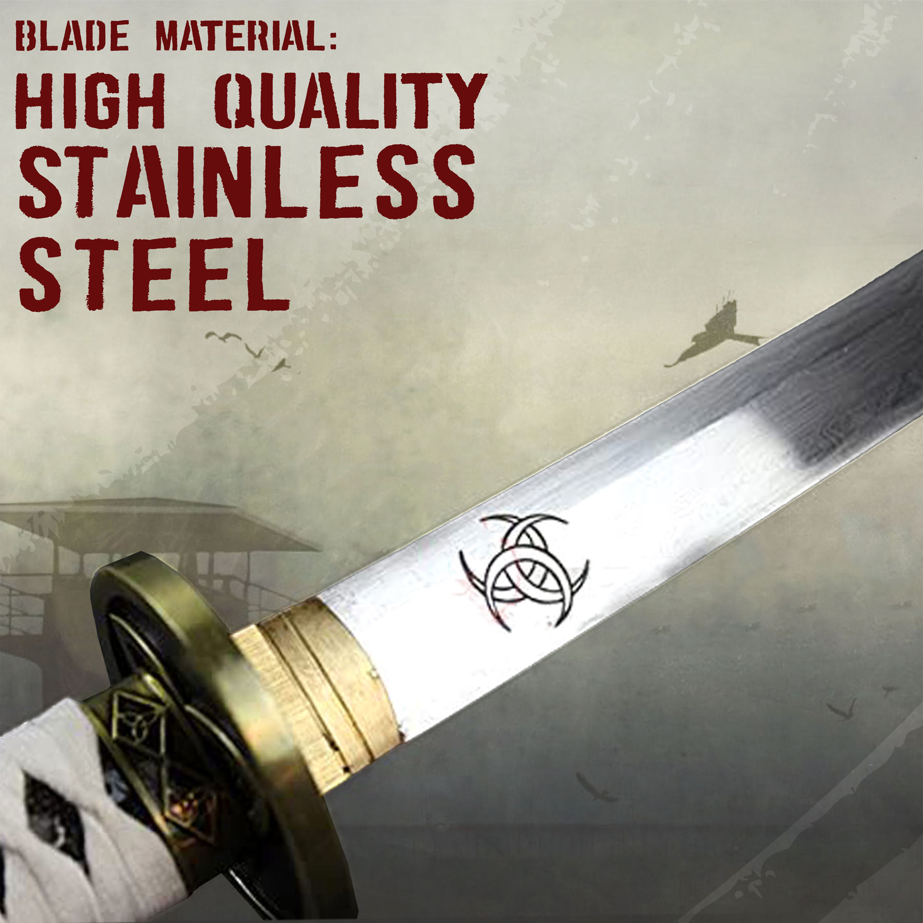 The Walking Dead Katana - handgeschmiedet, gefaltet - Set