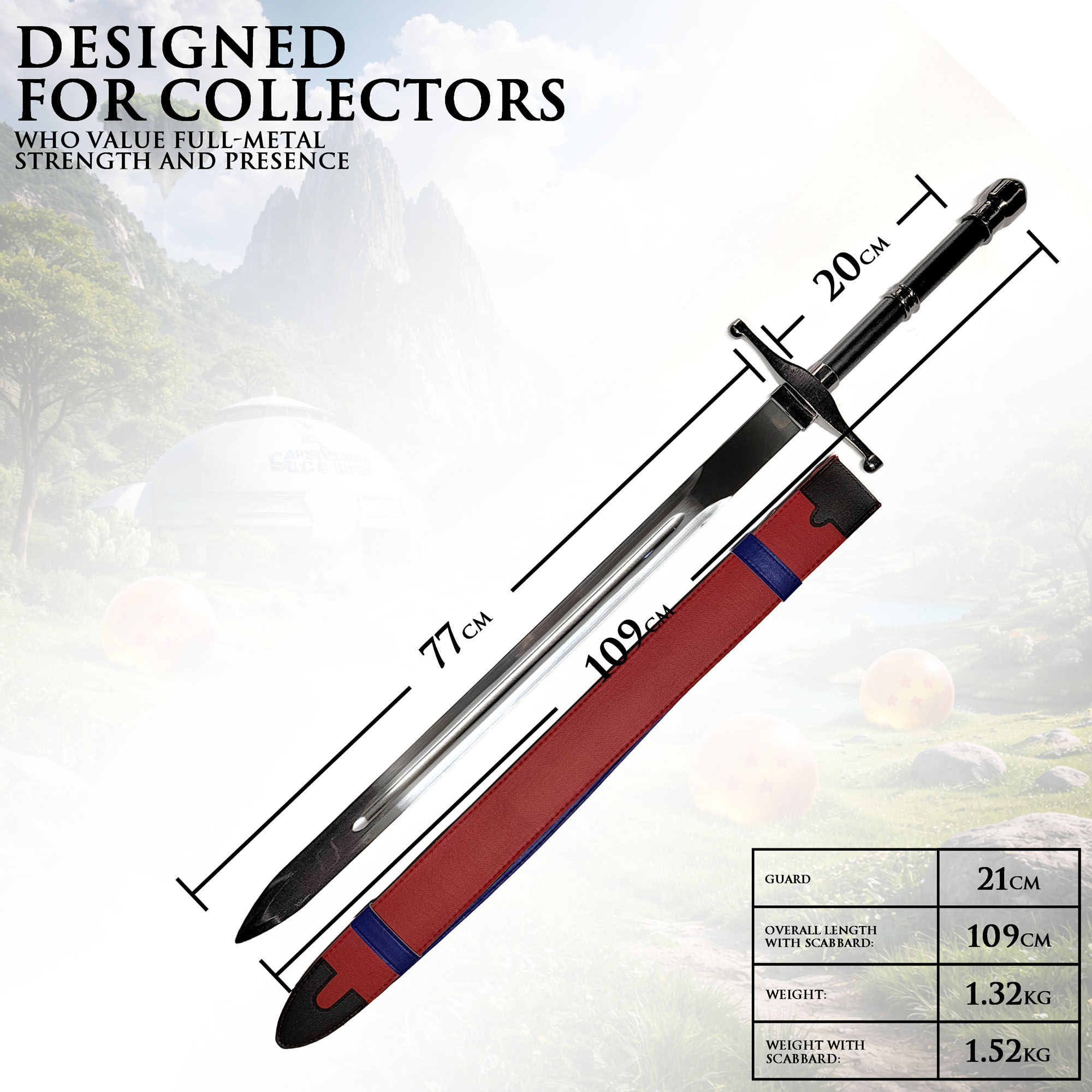 Dragon Ball Z: Future Trunks' Sword with Wearable Scabbard