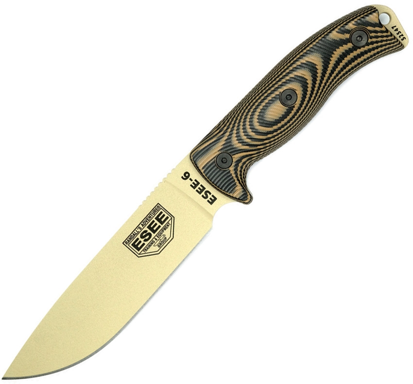 Model 6 Fixed Blade Tan