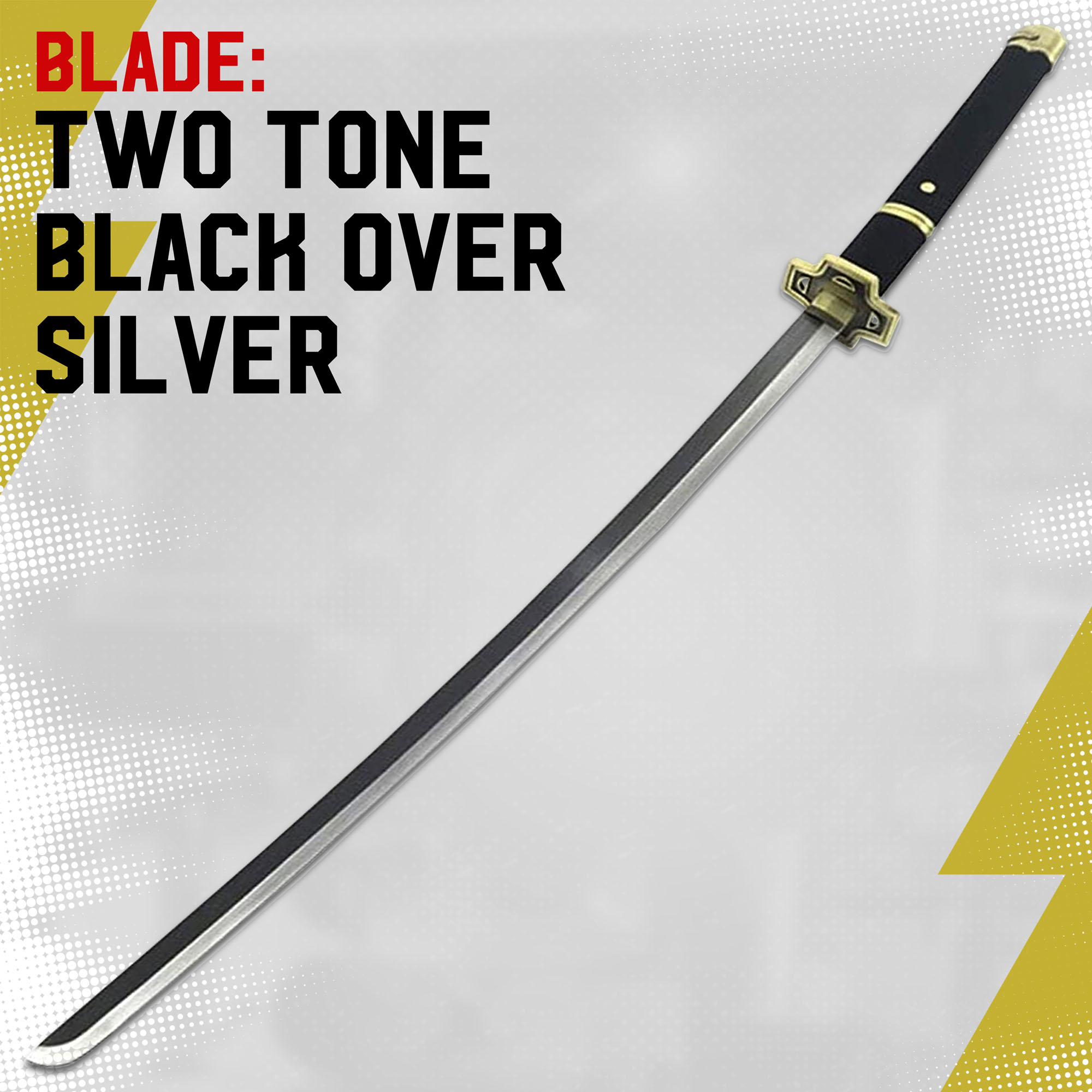 One Piece Roronoa Zoro Yubashiri Anime Sword, black