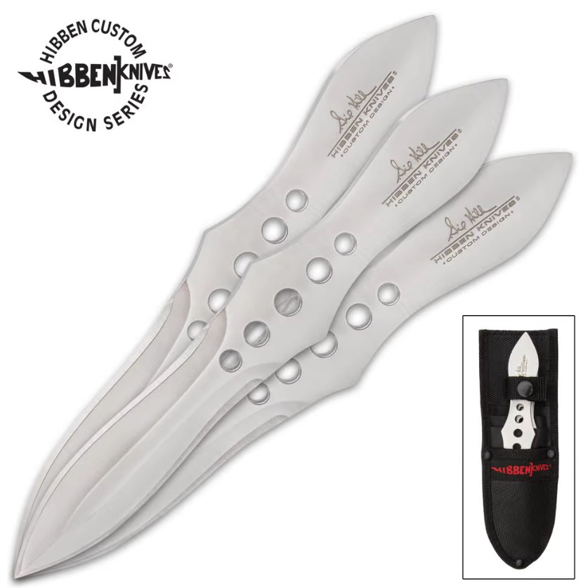 Hibben Three-Piece Master Thrower Set And Sheath