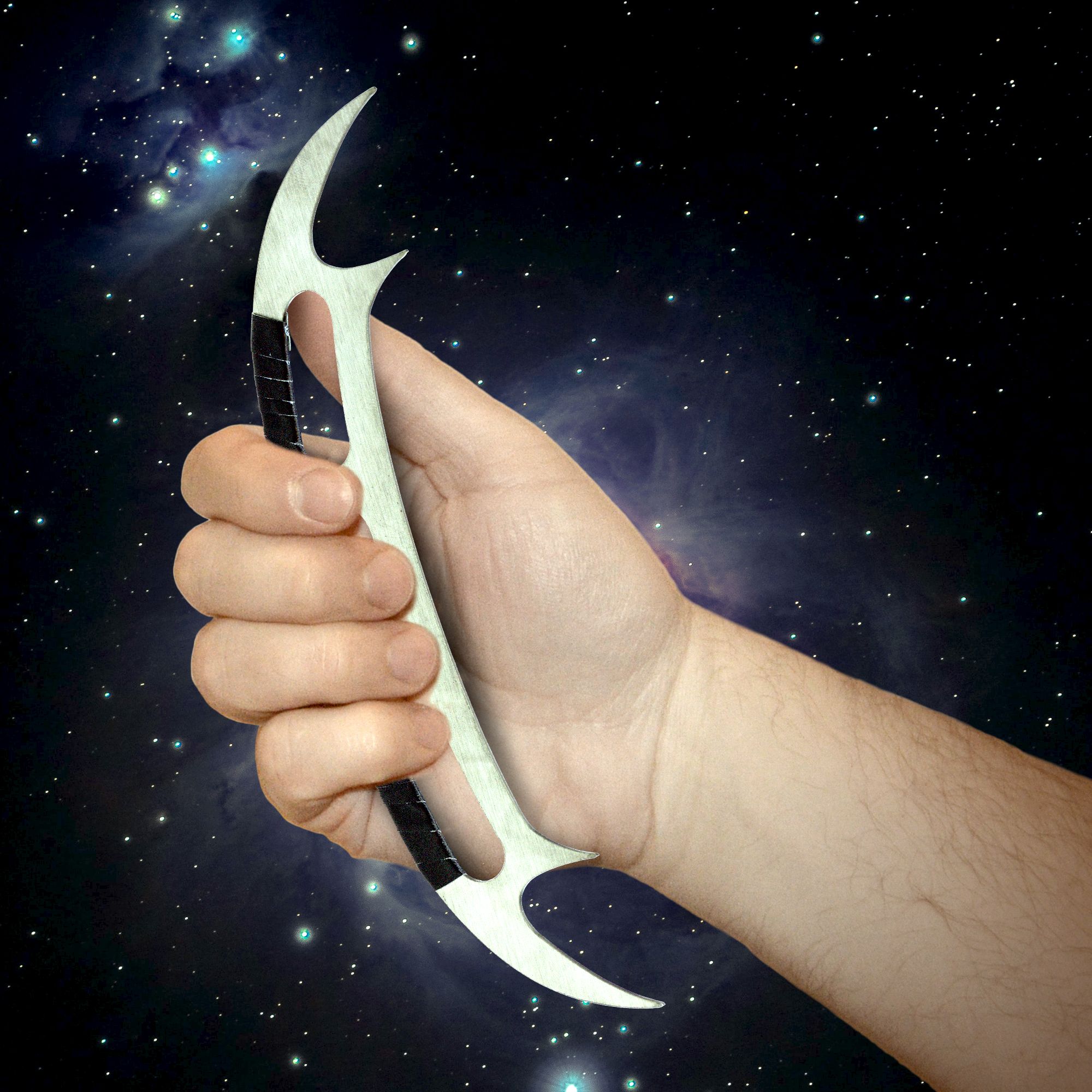 Star Trek - Klingonisches Bat'Leth mit Ständer, Brieföffner, Miniaturschwert, Schwert der Ehre