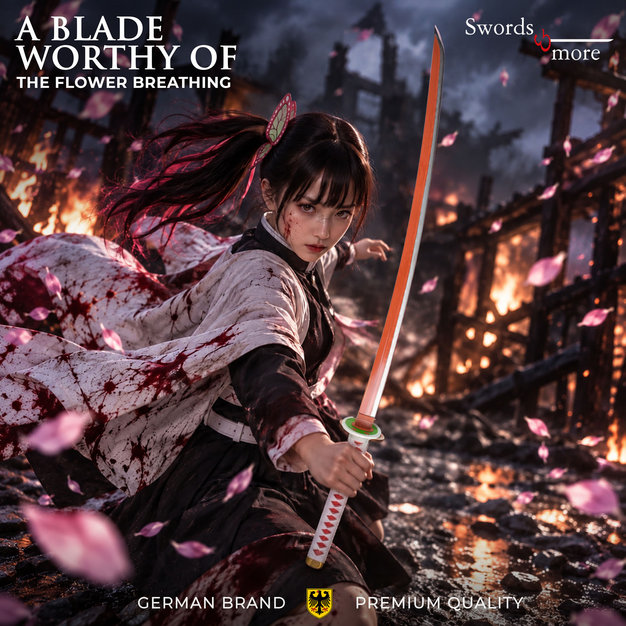 Demon Slayer: Kimetsu no Yaiba - Tsuyuri Kanawo's Sword - handforged