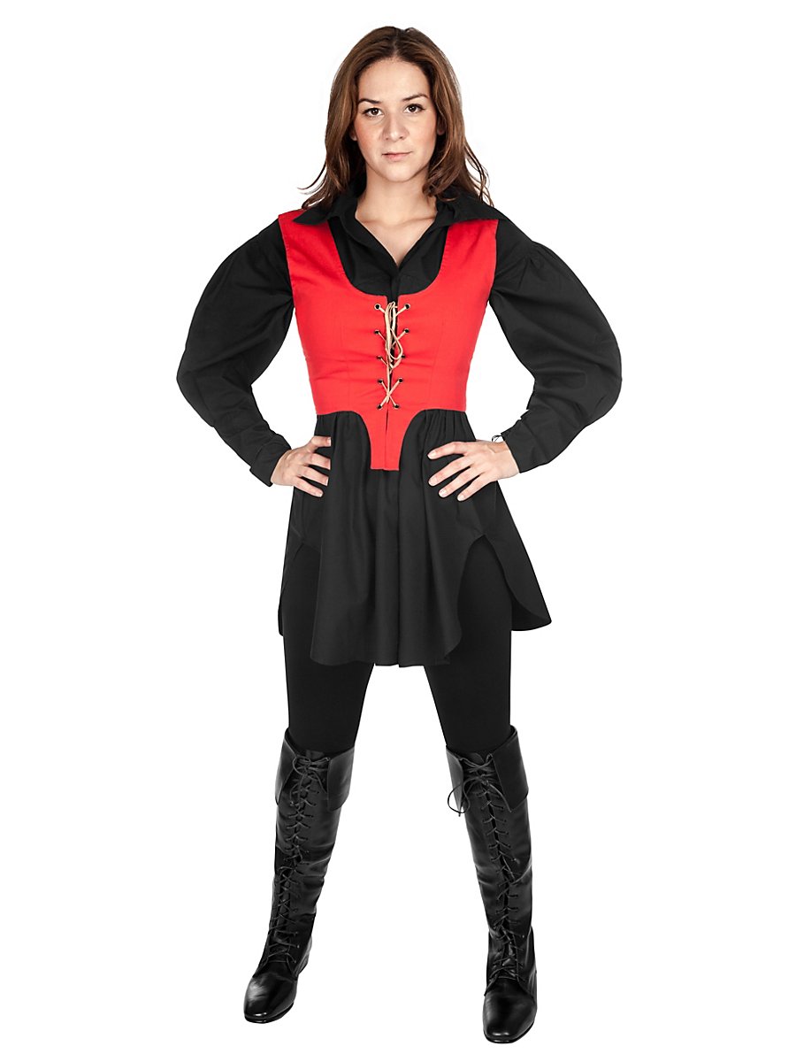 Schnürmieder rot, Größe XL