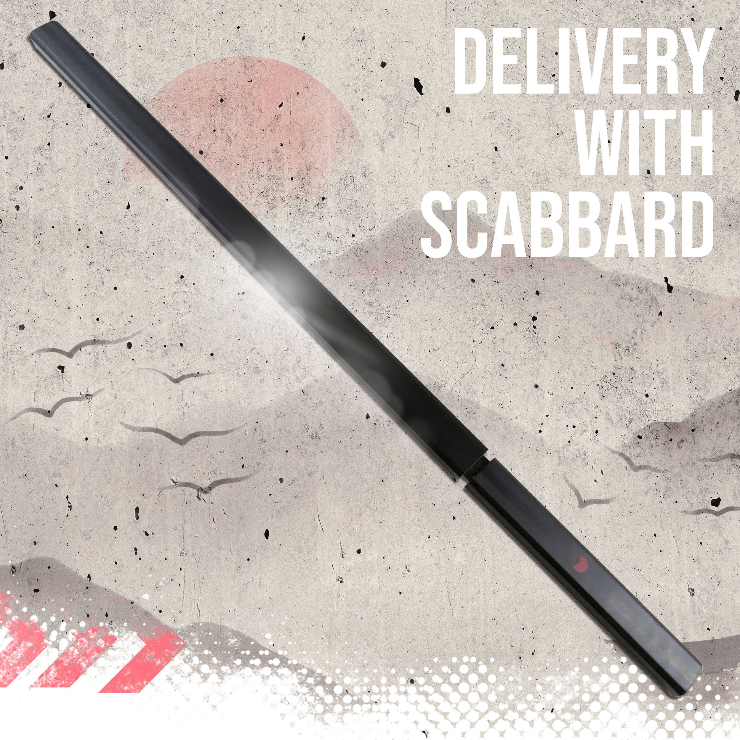 Sasuke Uchiha Naruto Anime Katana - schwarz handgeschmiedet