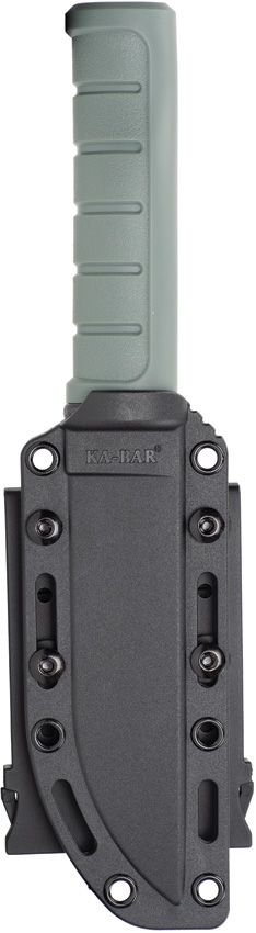 Dust II, D2 Black Clip Point Blade, Green GFN Handle