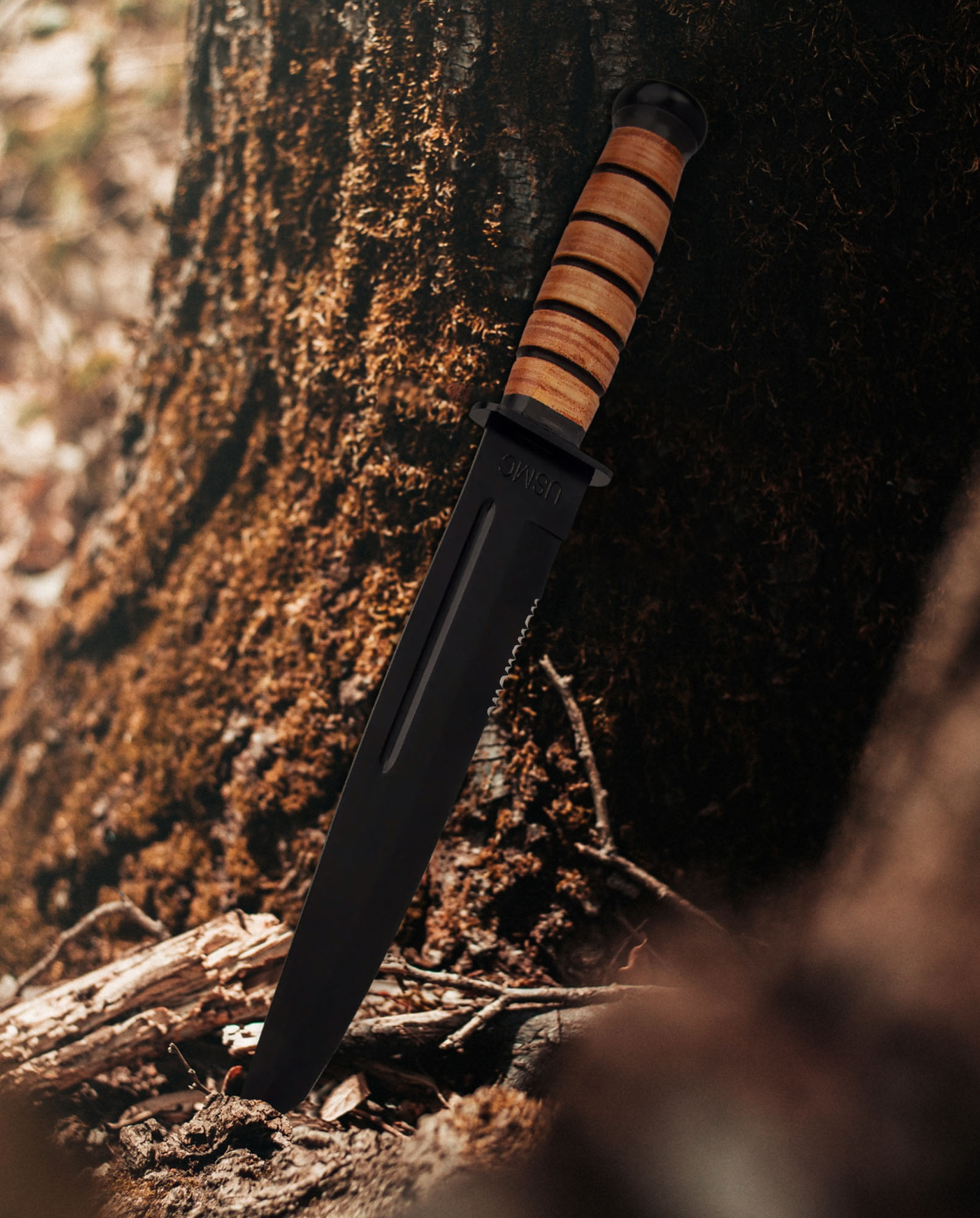 USMC Tanto Survival Machete with Sheath