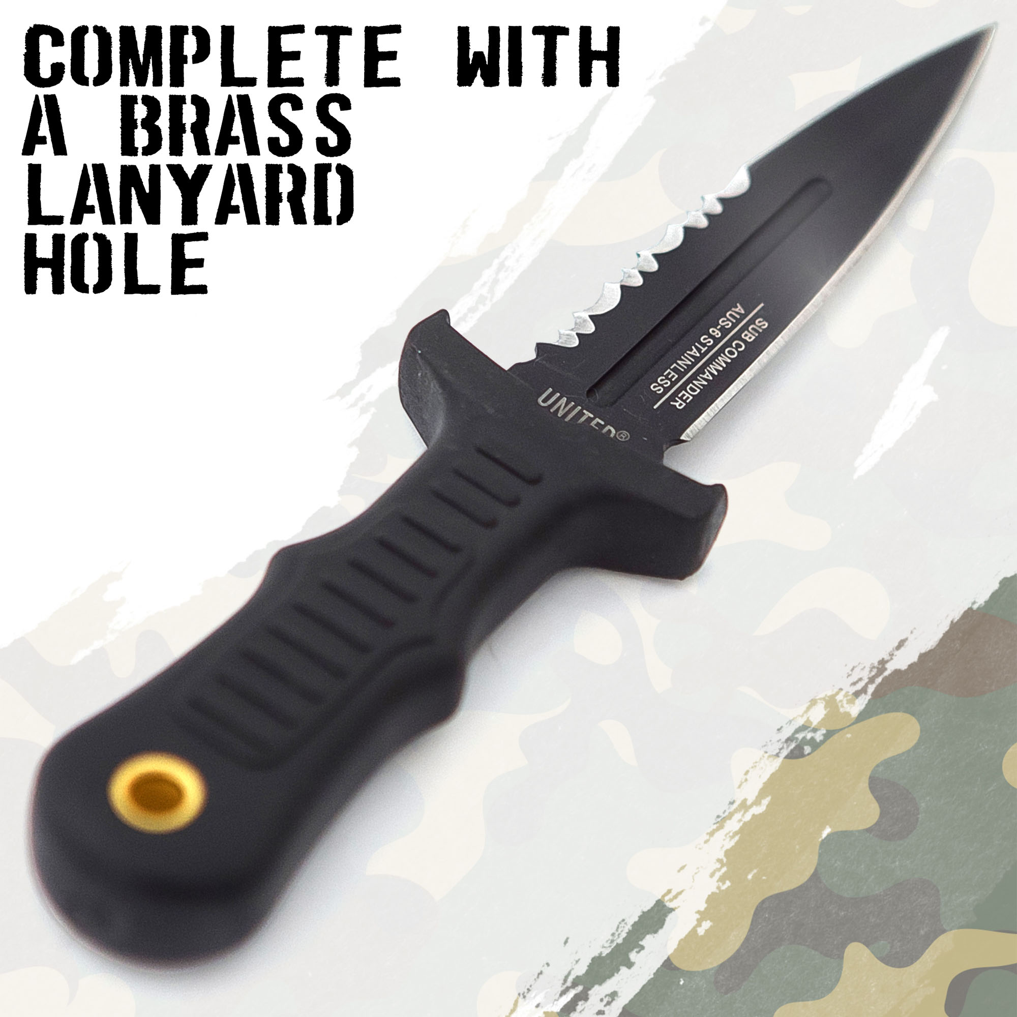 Combat Commander Mini Stiefelmesser Schwarz