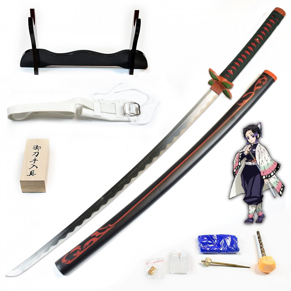 Demon Slayer: Kimetsu no Yaiba - Kochou Shinobu's Sword - handforged and folded, Set