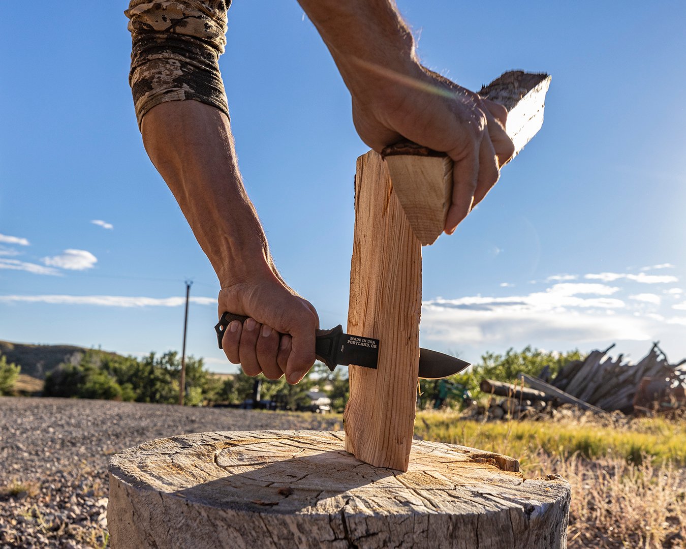 StrongArm mit festgestellter Klinge Coyotebraun SE