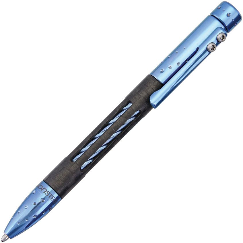 Nyala Titanium and Carbon Fiber Pen, Blue Shine