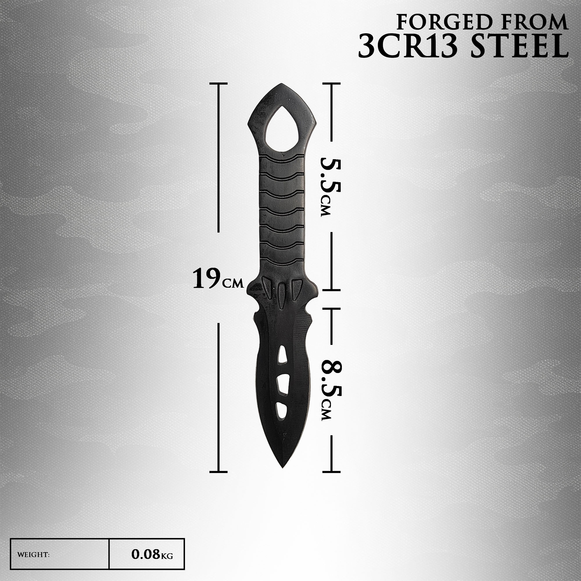 3 throwing knives + 3 throwing axes – throwing set with nylon pouch