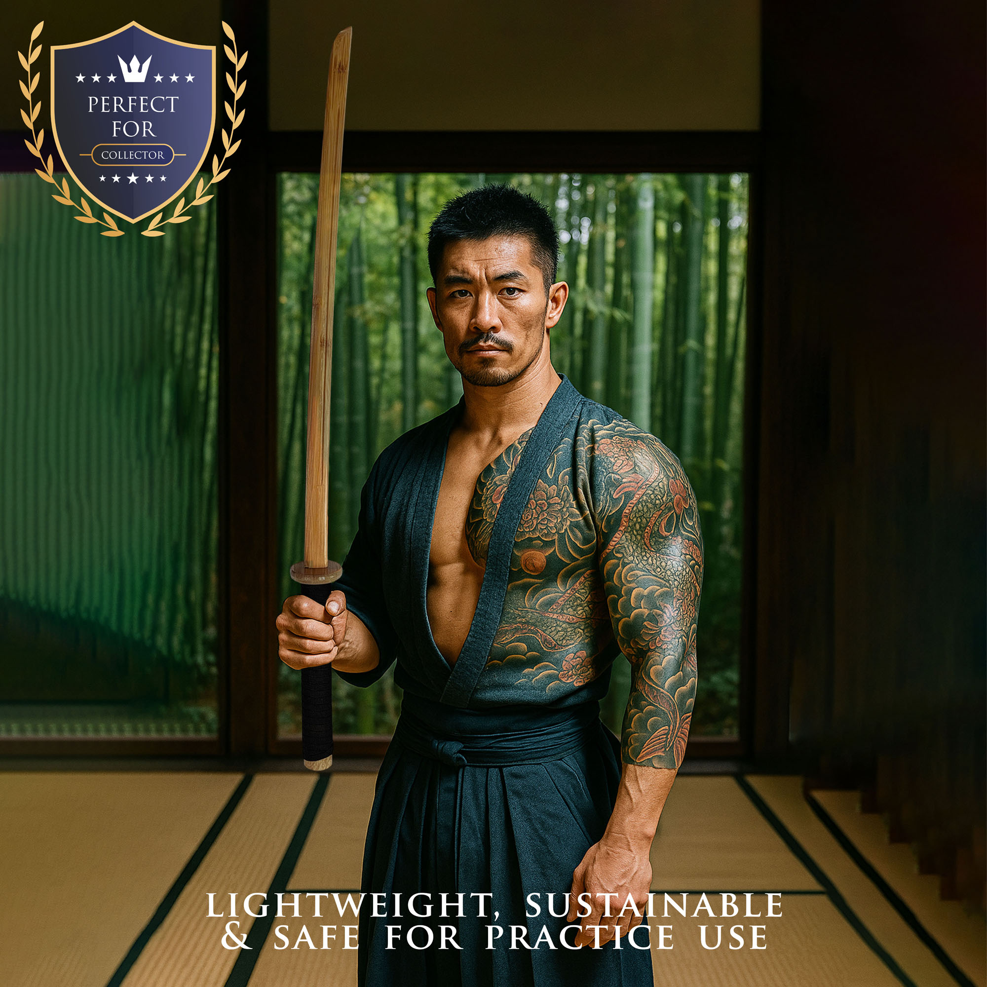 Katana Bokken mit Scheide - Holzversion