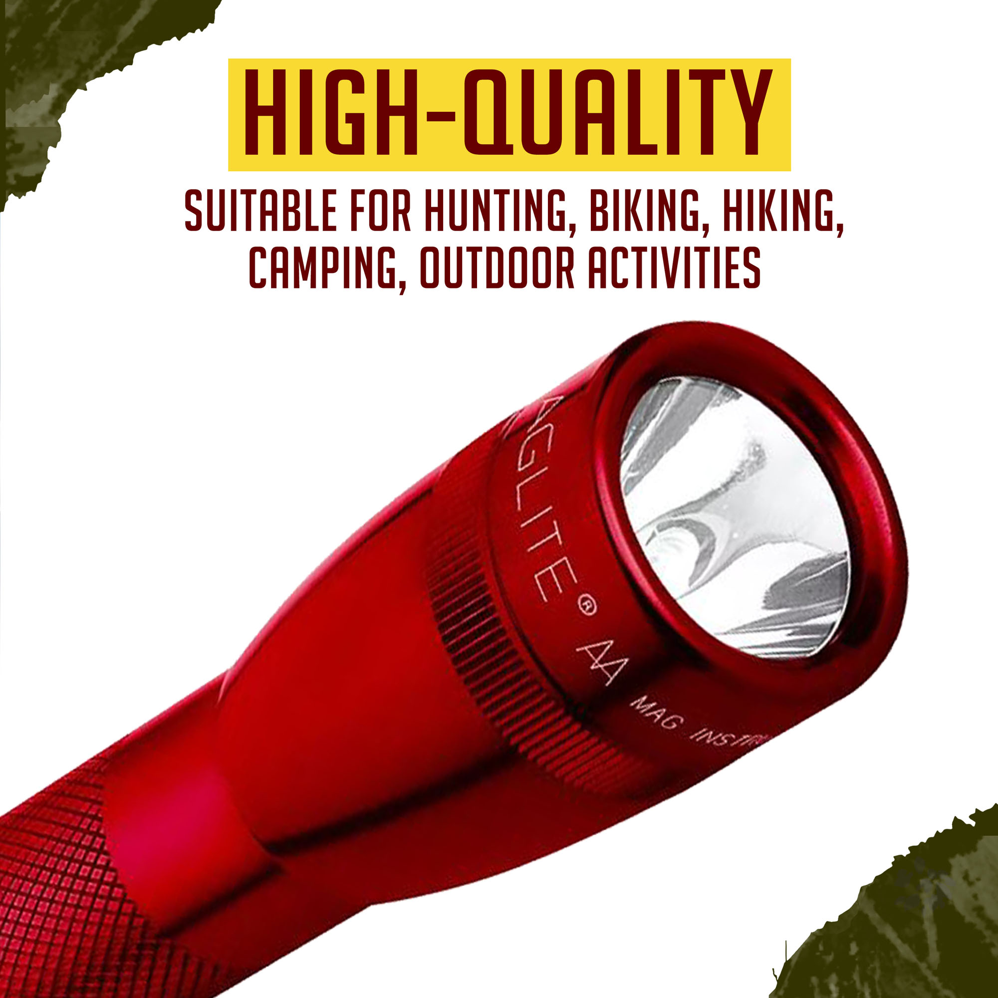 Mini Mag-Lite Two Flashlight, Made from Durable Aircraft Aluminum