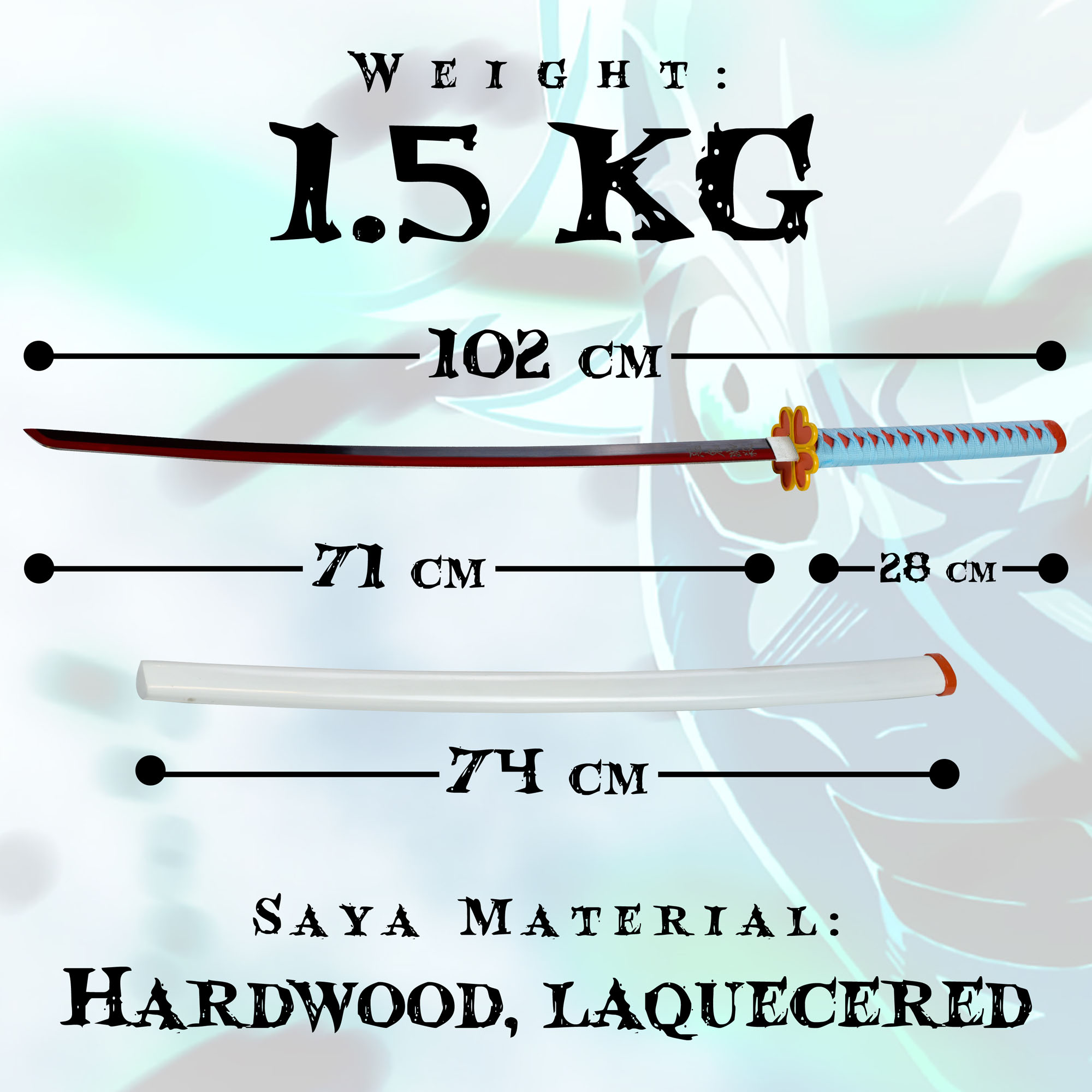 Demon Slayer: Kimetsu no Yaiba - Kanroji Mitsuri Schwert