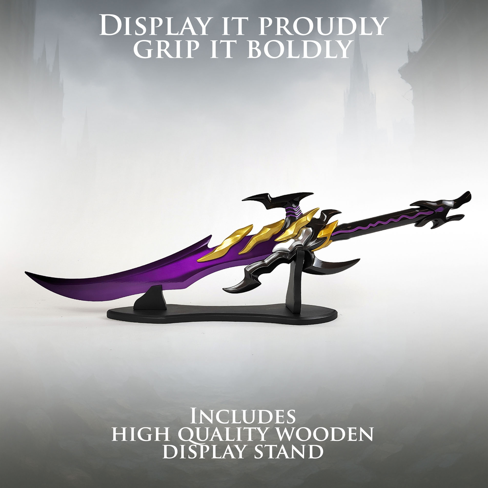 Solo Leveling: Sung Jinwoo's "Antares' Fang" Dagger Replica with Table Stand