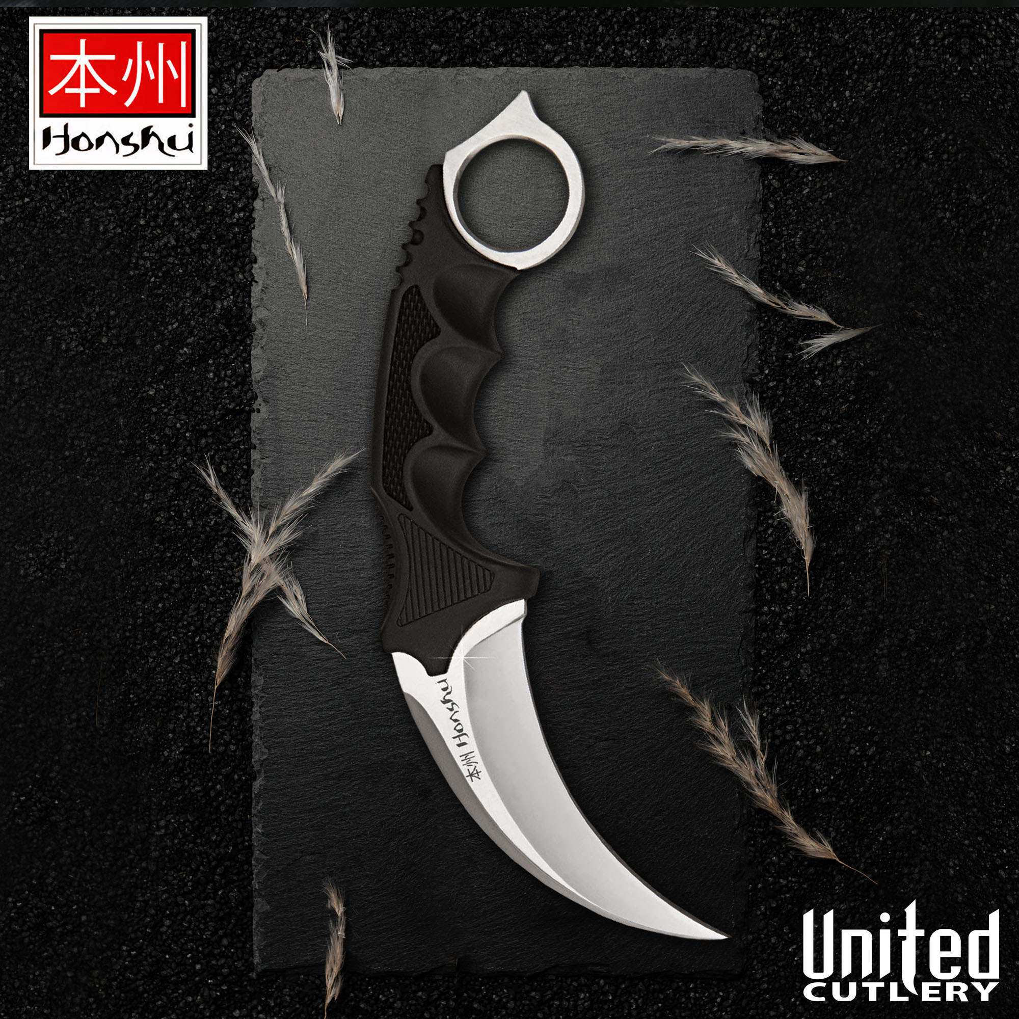 United Honshu Kerambit Silber mit Stiefelscheide