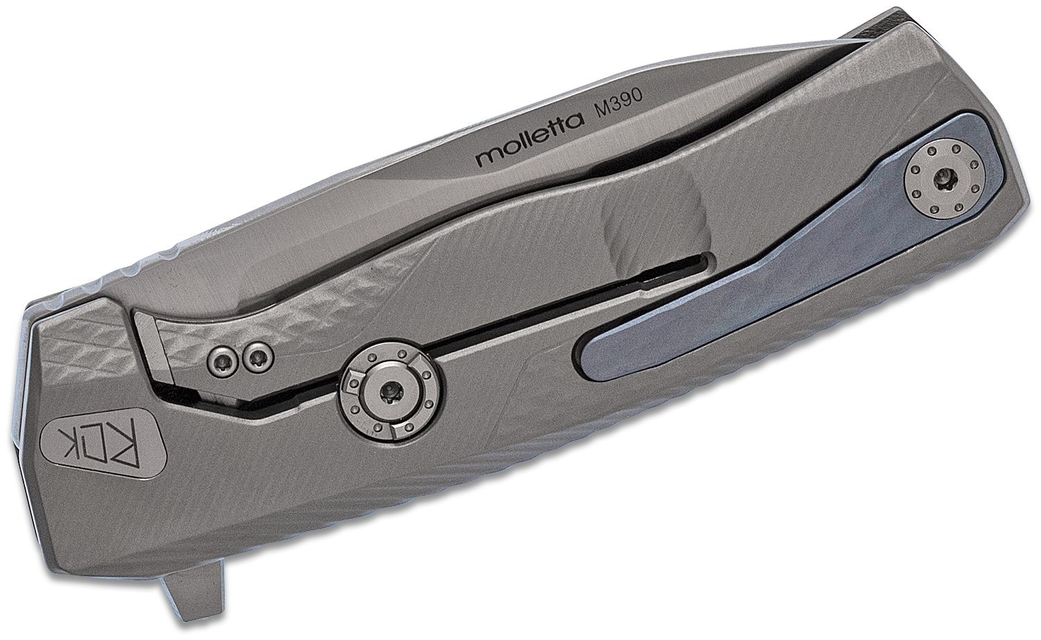 ROK G, M390 Satin Blade, Gray Titanium Handle