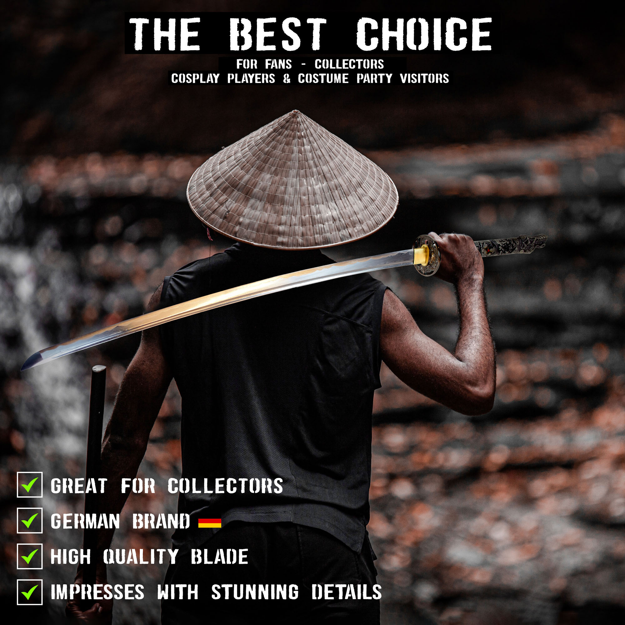 Highlander - Duncan MacLeod Katana - handgeschmiedet & gefaltet, Set