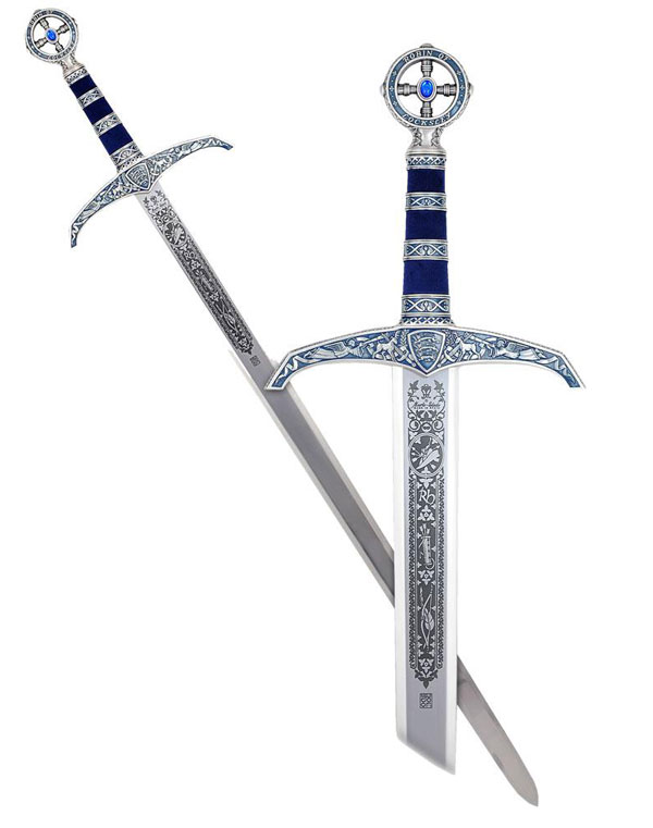 Schwert Robin Hood silber/blau