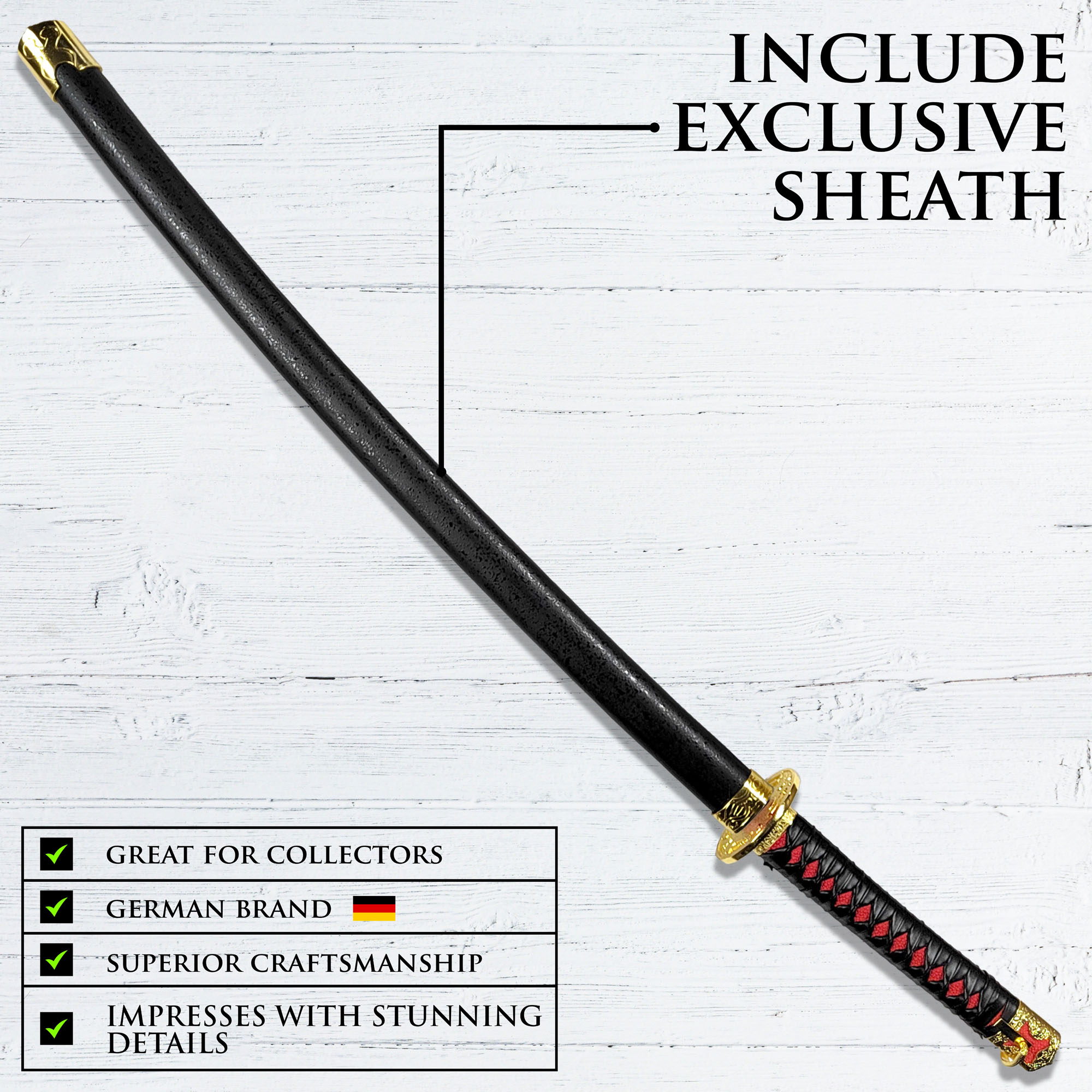 Elden Ring - Rivers of Blood Katana mit Scheide