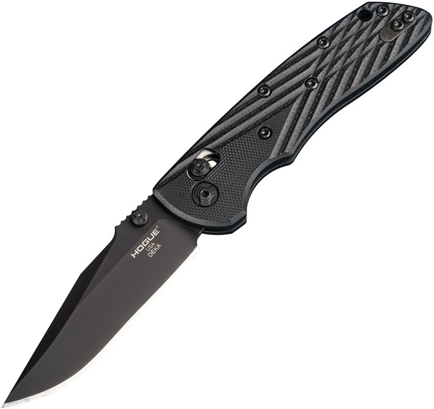 Deka ABLE, CPM-20CV Black Cerakote Blade, Black G10 Handle