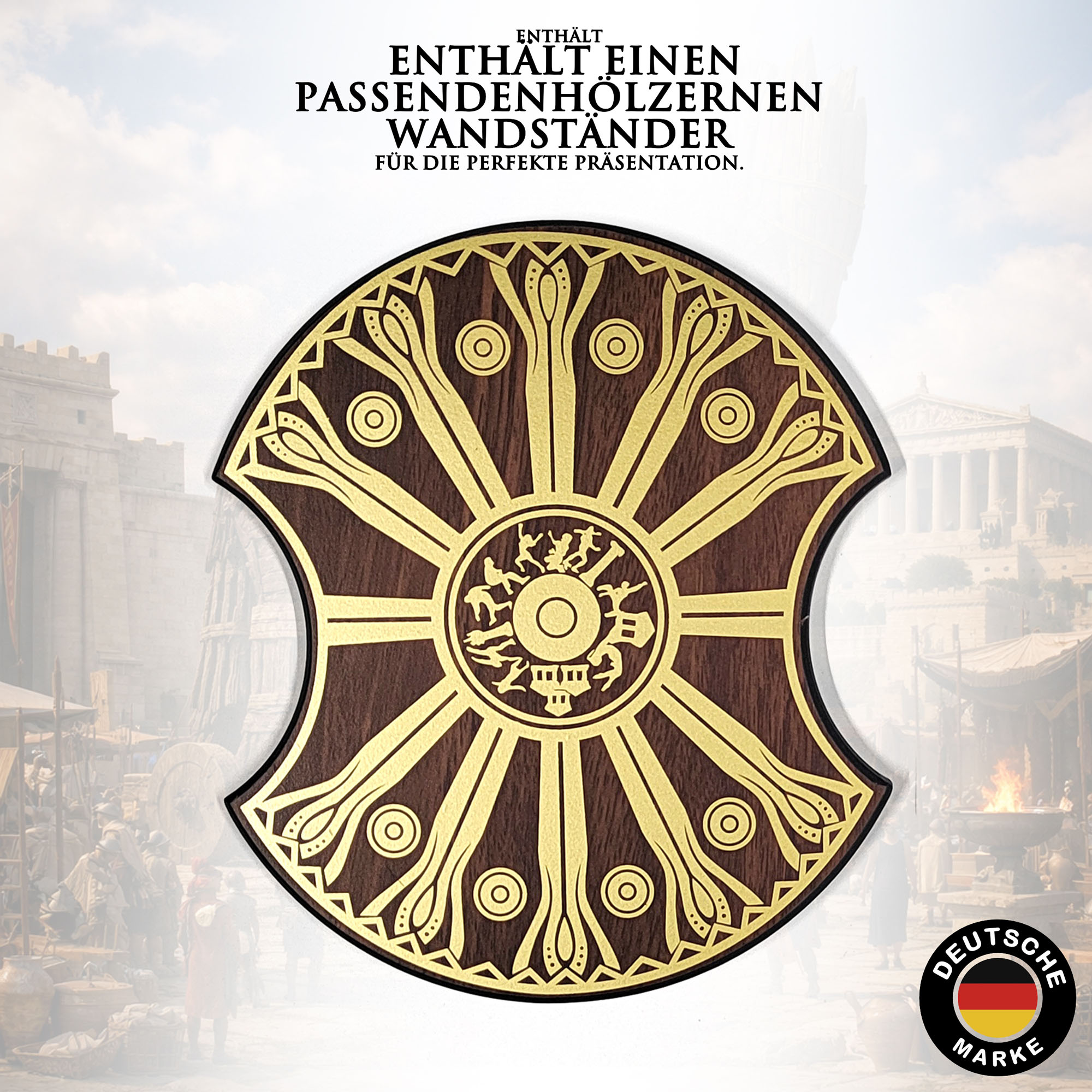 Troja: Das Schwert des Achilles – 80cm Stahl-Replik inkl. Wandhalter