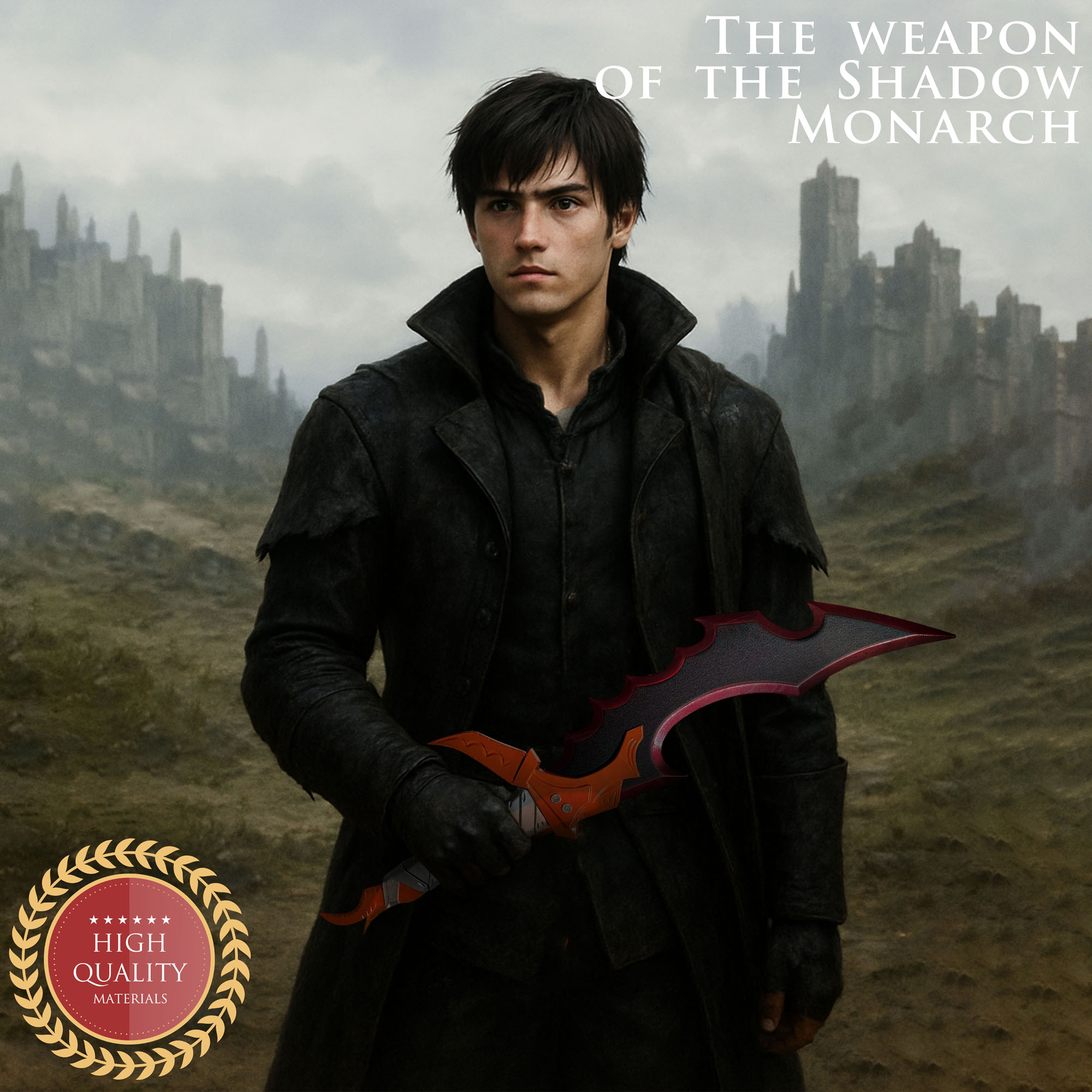 Solo Leveling - Sung Jinwoo Schwert Kasakas Ritter Killer Schwert mit Ständer