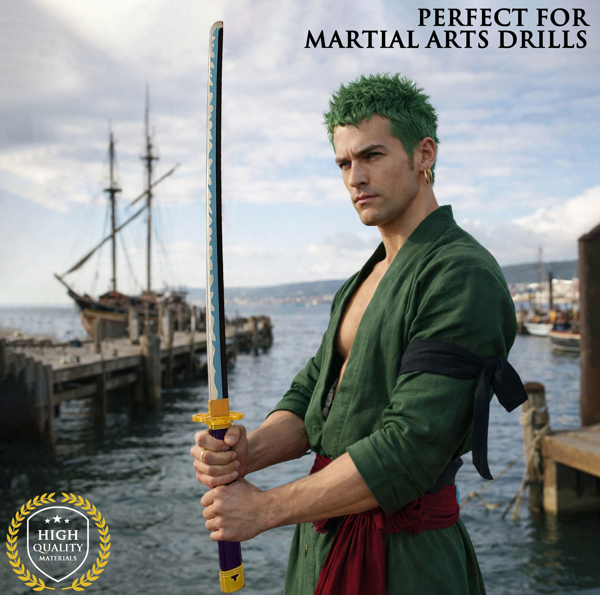 One Piece - Oden's Enma Sword, Purple, Wooden Version