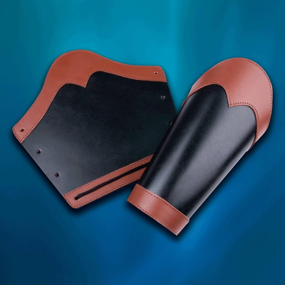 Huntsman Leather Vambraces, Brown