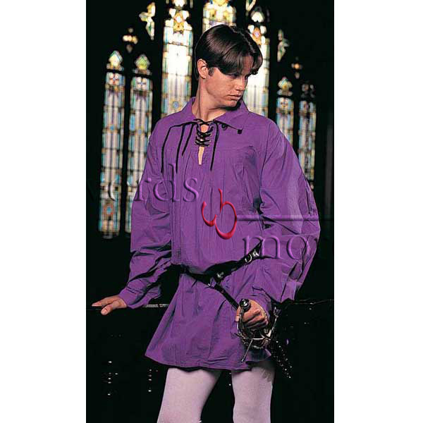Schwertkämpfer Hemd, violett, Größe L